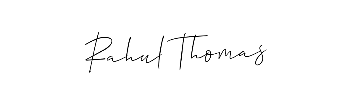 How to make Rahul Thomas signature? Allison_Script is a professional autograph style. Create handwritten signature for Rahul Thomas name. Rahul Thomas signature style 2 images and pictures png
