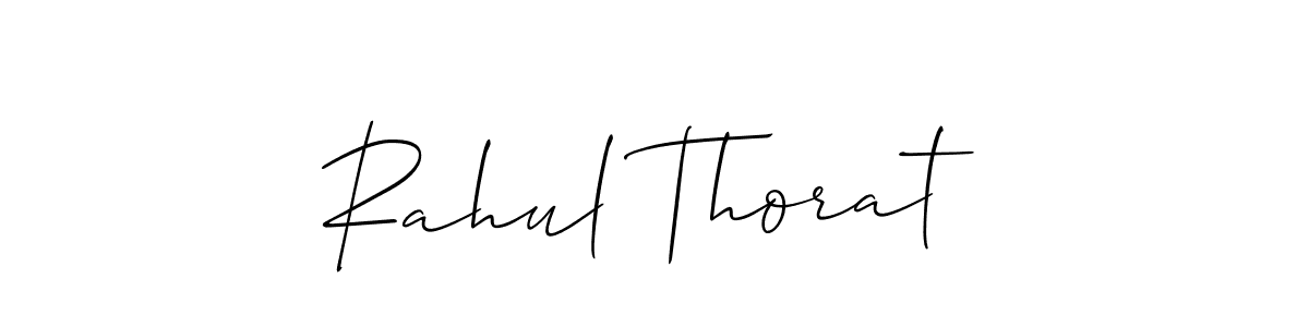 It looks lik you need a new signature style for name Rahul Thorat. Design unique handwritten (Allison_Script) signature with our free signature maker in just a few clicks. Rahul Thorat signature style 2 images and pictures png