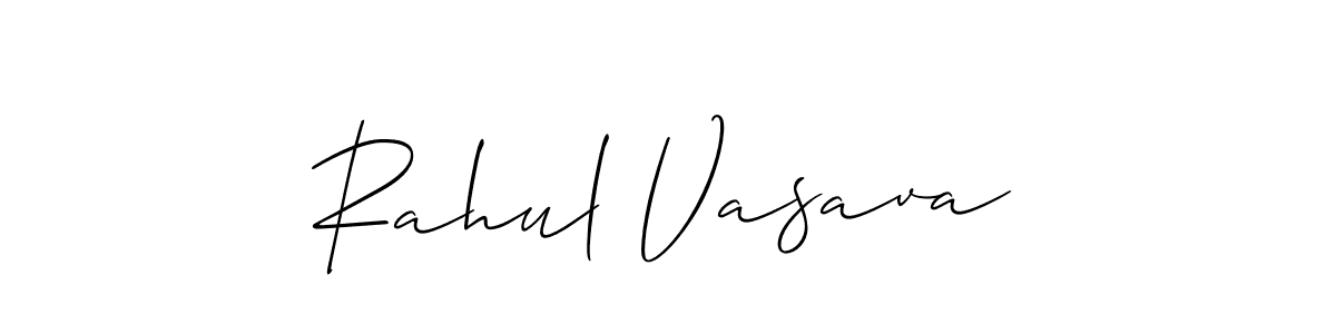 Design your own signature with our free online signature maker. With this signature software, you can create a handwritten (Allison_Script) signature for name Rahul Vasava. Rahul Vasava signature style 2 images and pictures png