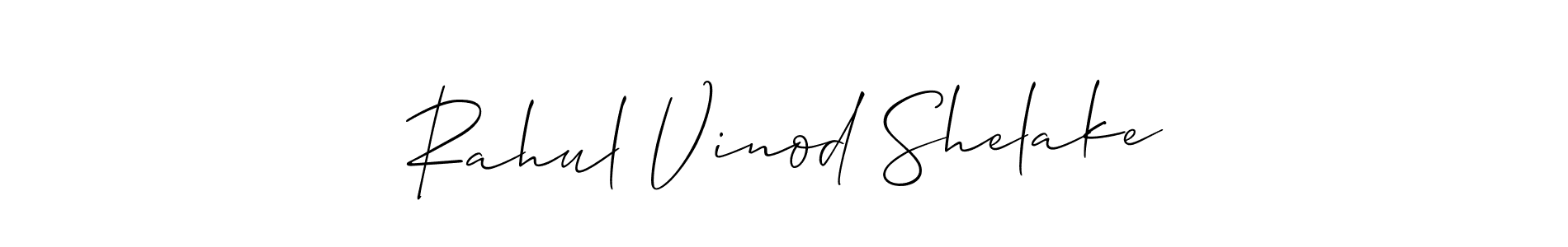 Design your own signature with our free online signature maker. With this signature software, you can create a handwritten (Allison_Script) signature for name Rahul Vinod Shelake. Rahul Vinod Shelake signature style 2 images and pictures png