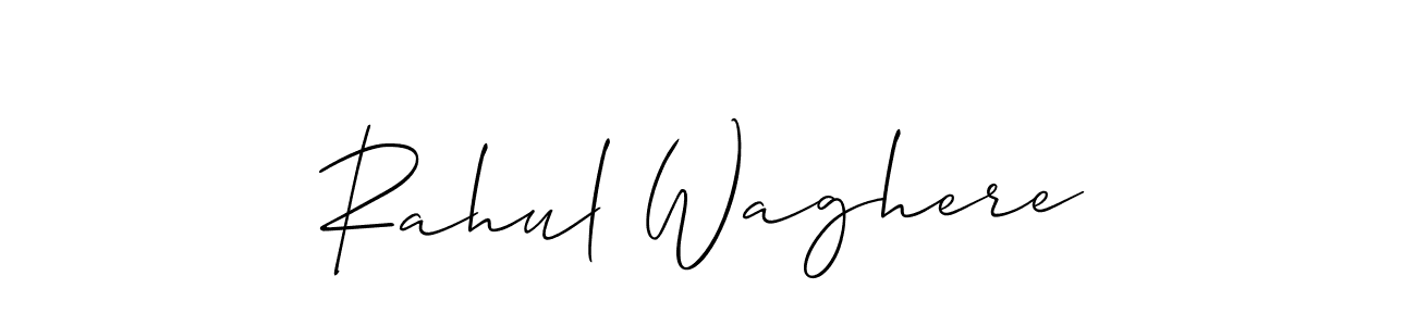 Design your own signature with our free online signature maker. With this signature software, you can create a handwritten (Allison_Script) signature for name Rahul Waghere. Rahul Waghere signature style 2 images and pictures png