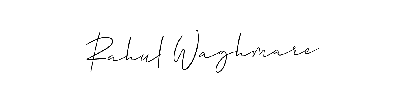 Rahul Waghmare stylish signature style. Best Handwritten Sign (Allison_Script) for my name. Handwritten Signature Collection Ideas for my name Rahul Waghmare. Rahul Waghmare signature style 2 images and pictures png