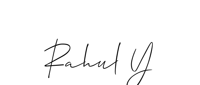 Similarly Allison_Script is the best handwritten signature design. Signature creator online .You can use it as an online autograph creator for name Rahul Y. Rahul Y signature style 2 images and pictures png
