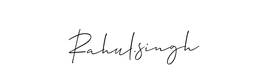 Create a beautiful signature design for name Rahul.singh. With this signature (Allison_Script) fonts, you can make a handwritten signature for free. Rahul.singh signature style 2 images and pictures png