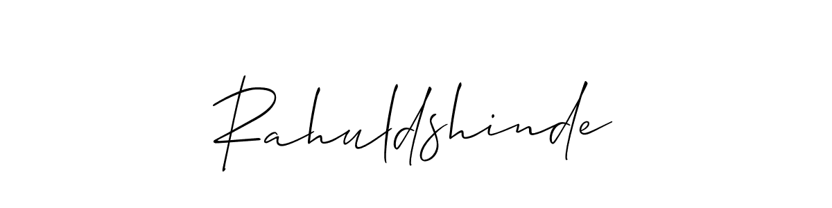 Create a beautiful signature design for name Rahuldshinde. With this signature (Allison_Script) fonts, you can make a handwritten signature for free. Rahuldshinde signature style 2 images and pictures png