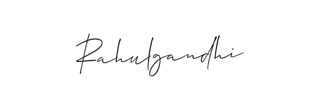 Allison_Script is a professional signature style that is perfect for those who want to add a touch of class to their signature. It is also a great choice for those who want to make their signature more unique. Get Rahulgandhi name to fancy signature for free. Rahulgandhi signature style 2 images and pictures png