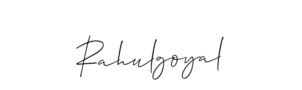Also You can easily find your signature by using the search form. We will create Rahulgoyal name handwritten signature images for you free of cost using Allison_Script sign style. Rahulgoyal signature style 2 images and pictures png
