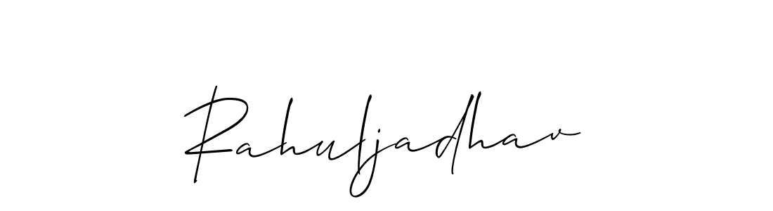 How to Draw Rahuljadhav signature style? Allison_Script is a latest design signature styles for name Rahuljadhav. Rahuljadhav signature style 2 images and pictures png