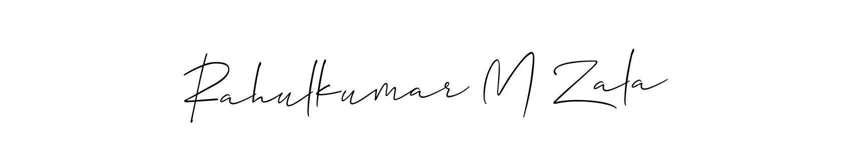 Check out images of Autograph of Rahulkumar M Zala name. Actor Rahulkumar M Zala Signature Style. Allison_Script is a professional sign style online. Rahulkumar M Zala signature style 2 images and pictures png