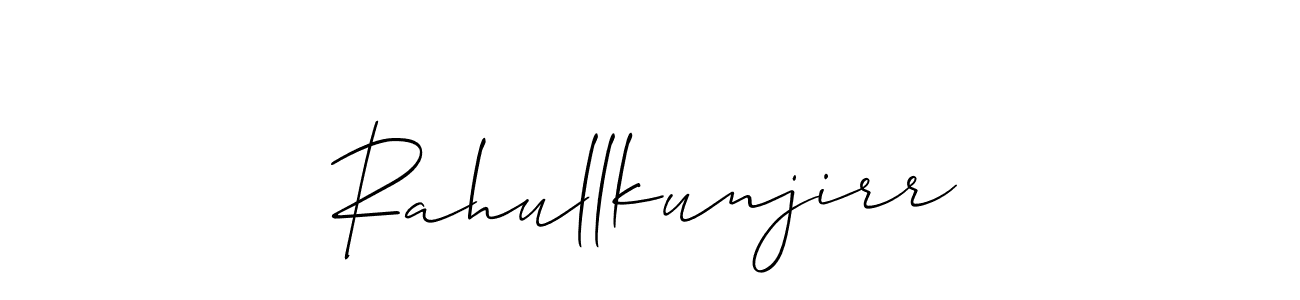 It looks lik you need a new signature style for name Rahullkunjirr. Design unique handwritten (Allison_Script) signature with our free signature maker in just a few clicks. Rahullkunjirr signature style 2 images and pictures png