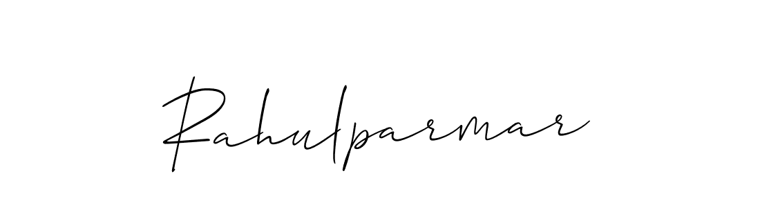 Use a signature maker to create a handwritten signature online. With this signature software, you can design (Allison_Script) your own signature for name Rahulparmar. Rahulparmar signature style 2 images and pictures png