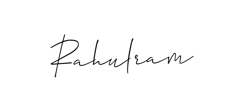 How to make Rahulram name signature. Use Allison_Script style for creating short signs online. This is the latest handwritten sign. Rahulram signature style 2 images and pictures png