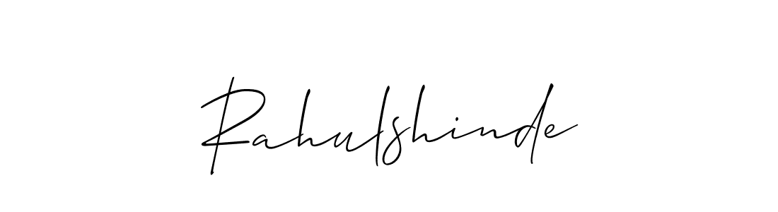 How to make Rahulshinde signature? Allison_Script is a professional autograph style. Create handwritten signature for Rahulshinde name. Rahulshinde signature style 2 images and pictures png