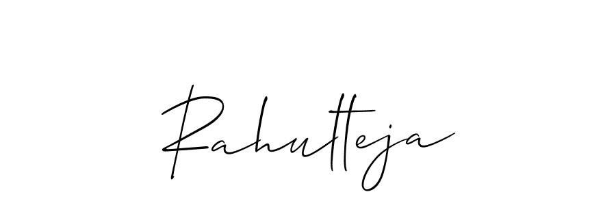 How to make Rahulteja signature? Allison_Script is a professional autograph style. Create handwritten signature for Rahulteja name. Rahulteja signature style 2 images and pictures png