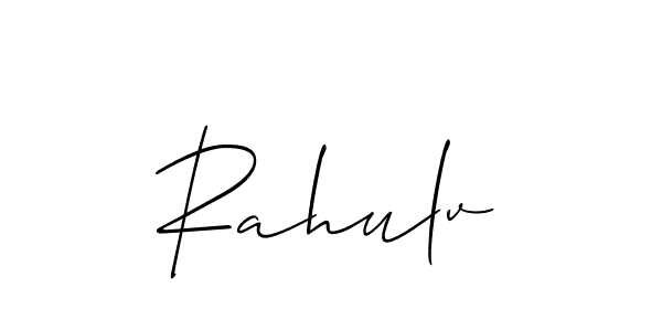 if you are searching for the best signature style for your name Rahulv. so please give up your signature search. here we have designed multiple signature styles  using Allison_Script. Rahulv signature style 2 images and pictures png