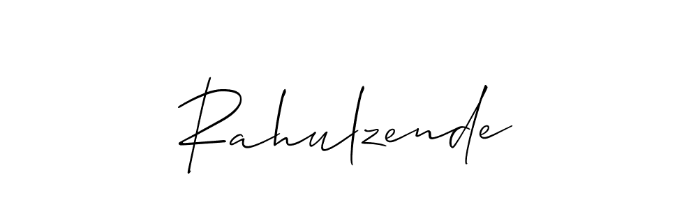 Design your own signature with our free online signature maker. With this signature software, you can create a handwritten (Allison_Script) signature for name Rahulzende. Rahulzende signature style 2 images and pictures png