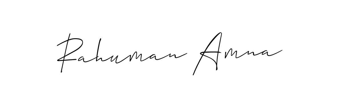 Make a beautiful signature design for name Rahuman Amna. Use this online signature maker to create a handwritten signature for free. Rahuman Amna signature style 2 images and pictures png