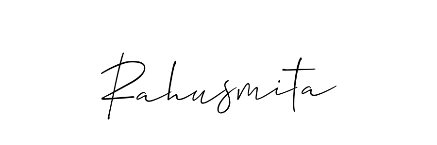 Similarly Allison_Script is the best handwritten signature design. Signature creator online .You can use it as an online autograph creator for name Rahusmita. Rahusmita signature style 2 images and pictures png