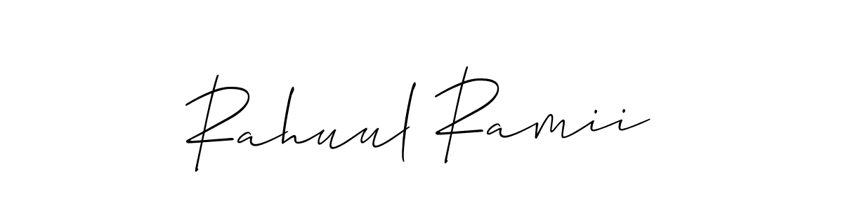 Make a beautiful signature design for name Rahuul Ramii. Use this online signature maker to create a handwritten signature for free. Rahuul Ramii signature style 2 images and pictures png