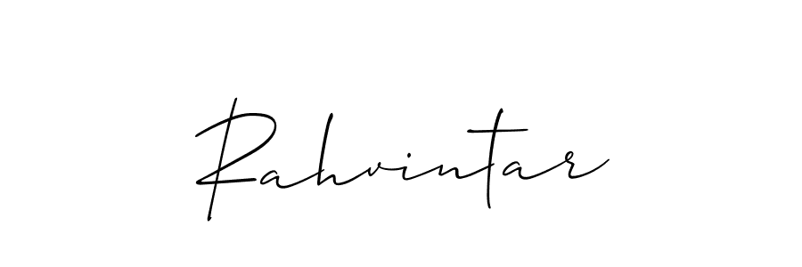 Use a signature maker to create a handwritten signature online. With this signature software, you can design (Allison_Script) your own signature for name Rahvintar. Rahvintar signature style 2 images and pictures png