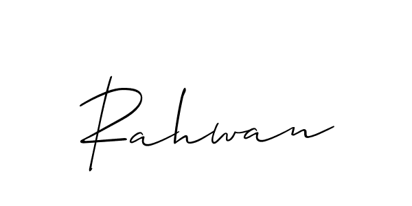 The best way (Allison_Script) to make a short signature is to pick only two or three words in your name. The name Rahwan include a total of six letters. For converting this name. Rahwan signature style 2 images and pictures png