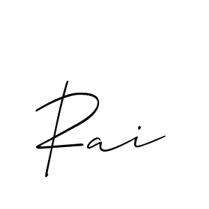 How to make Rai signature? Allison_Script is a professional autograph style. Create handwritten signature for Rai name. Rai signature style 2 images and pictures png