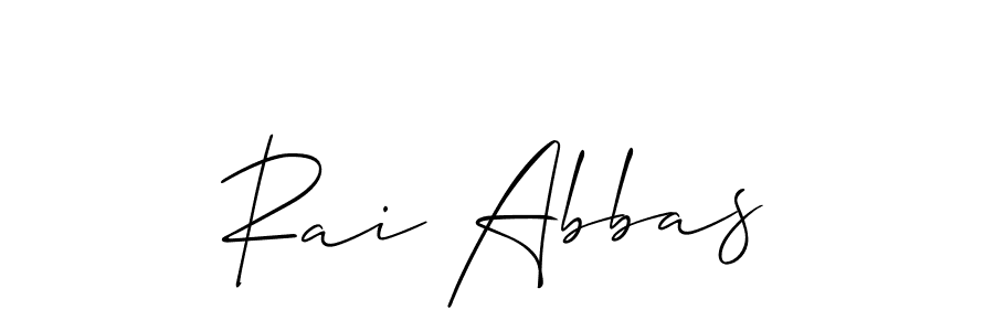 Create a beautiful signature design for name Rai Abbas. With this signature (Allison_Script) fonts, you can make a handwritten signature for free. Rai Abbas signature style 2 images and pictures png