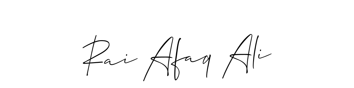 if you are searching for the best signature style for your name Rai Afaq Ali. so please give up your signature search. here we have designed multiple signature styles  using Allison_Script. Rai Afaq Ali signature style 2 images and pictures png