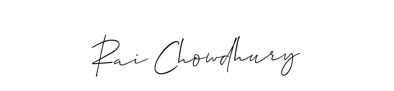 Also we have Rai Chowdhury name is the best signature style. Create professional handwritten signature collection using Allison_Script autograph style. Rai Chowdhury signature style 2 images and pictures png
