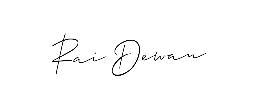 Make a short Rai Dewan signature style. Manage your documents anywhere anytime using Allison_Script. Create and add eSignatures, submit forms, share and send files easily. Rai Dewan signature style 2 images and pictures png