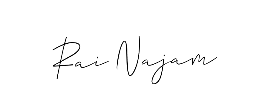 This is the best signature style for the Rai Najam name. Also you like these signature font (Allison_Script). Mix name signature. Rai Najam signature style 2 images and pictures png