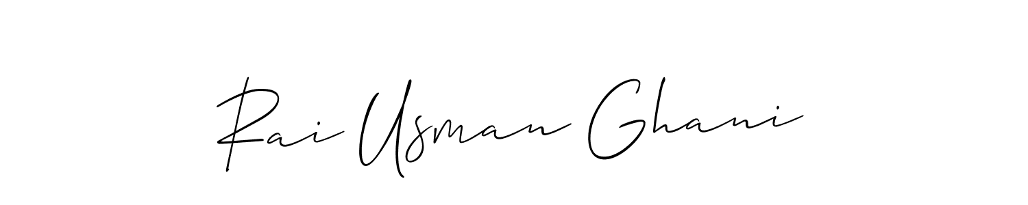 Make a beautiful signature design for name Rai Usman Ghani. Use this online signature maker to create a handwritten signature for free. Rai Usman Ghani signature style 2 images and pictures png
