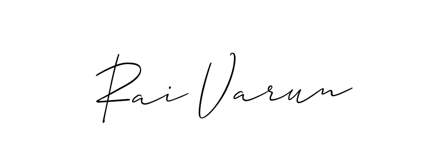Allison_Script is a professional signature style that is perfect for those who want to add a touch of class to their signature. It is also a great choice for those who want to make their signature more unique. Get Rai Varun name to fancy signature for free. Rai Varun signature style 2 images and pictures png