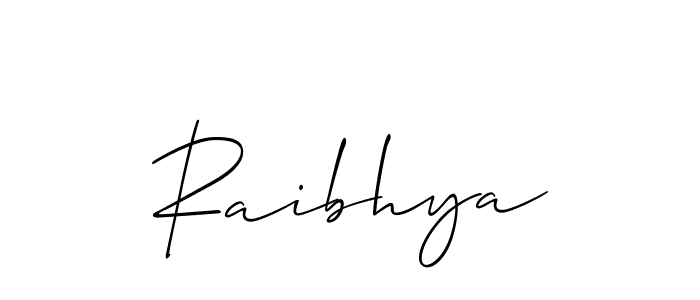 Raibhya stylish signature style. Best Handwritten Sign (Allison_Script) for my name. Handwritten Signature Collection Ideas for my name Raibhya. Raibhya signature style 2 images and pictures png