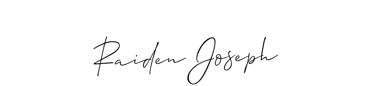 Raiden Joseph stylish signature style. Best Handwritten Sign (Allison_Script) for my name. Handwritten Signature Collection Ideas for my name Raiden Joseph. Raiden Joseph signature style 2 images and pictures png