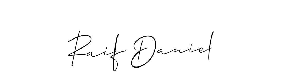 How to Draw Raif Daniel signature style? Allison_Script is a latest design signature styles for name Raif Daniel. Raif Daniel signature style 2 images and pictures png