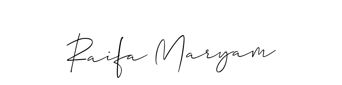 Make a beautiful signature design for name Raifa Maryam. Use this online signature maker to create a handwritten signature for free. Raifa Maryam signature style 2 images and pictures png