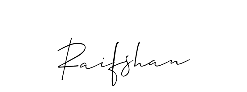 Similarly Allison_Script is the best handwritten signature design. Signature creator online .You can use it as an online autograph creator for name Raifshan. Raifshan signature style 2 images and pictures png
