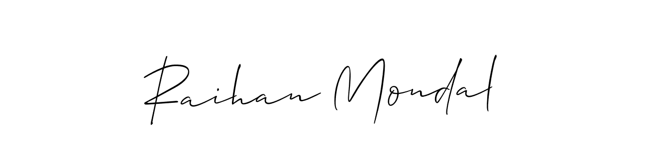 See photos of Raihan Mondal official signature by Spectra . Check more albums & portfolios. Read reviews & check more about Allison_Script font. Raihan Mondal signature style 2 images and pictures png