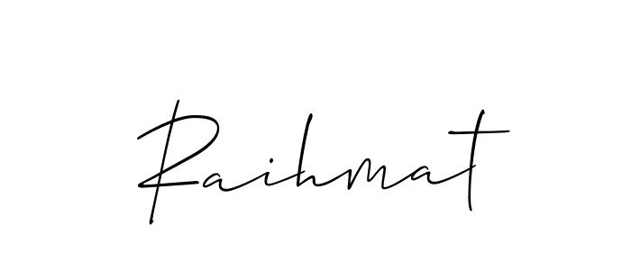 Also You can easily find your signature by using the search form. We will create Raihmat name handwritten signature images for you free of cost using Allison_Script sign style. Raihmat signature style 2 images and pictures png