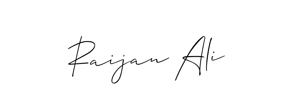 How to make Raijan Ali signature? Allison_Script is a professional autograph style. Create handwritten signature for Raijan Ali name. Raijan Ali signature style 2 images and pictures png
