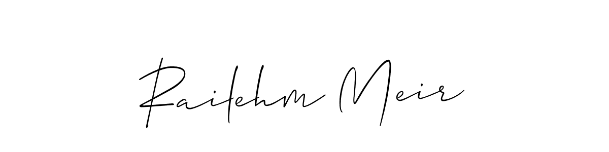 See photos of Railehm Meir official signature by Spectra . Check more albums & portfolios. Read reviews & check more about Allison_Script font. Railehm Meir signature style 2 images and pictures png