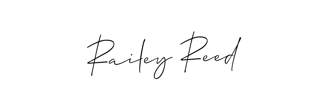 Also You can easily find your signature by using the search form. We will create Railey Reed name handwritten signature images for you free of cost using Allison_Script sign style. Railey Reed signature style 2 images and pictures png