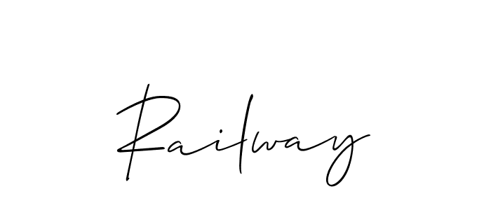 Make a beautiful signature design for name Railway. Use this online signature maker to create a handwritten signature for free. Railway signature style 2 images and pictures png