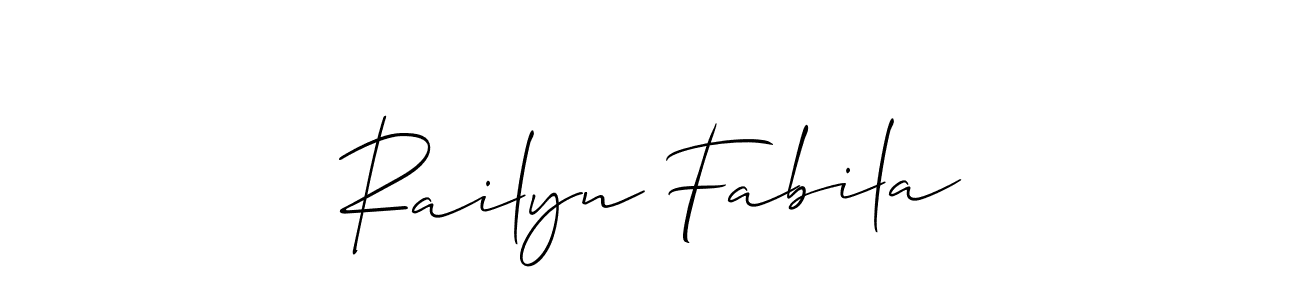 Create a beautiful signature design for name Railyn Fabila. With this signature (Allison_Script) fonts, you can make a handwritten signature for free. Railyn Fabila signature style 2 images and pictures png