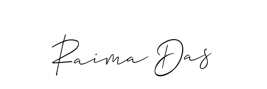 Use a signature maker to create a handwritten signature online. With this signature software, you can design (Allison_Script) your own signature for name Raima Das. Raima Das signature style 2 images and pictures png