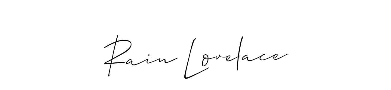 Check out images of Autograph of Rain Lovelace name. Actor Rain Lovelace Signature Style. Allison_Script is a professional sign style online. Rain Lovelace signature style 2 images and pictures png