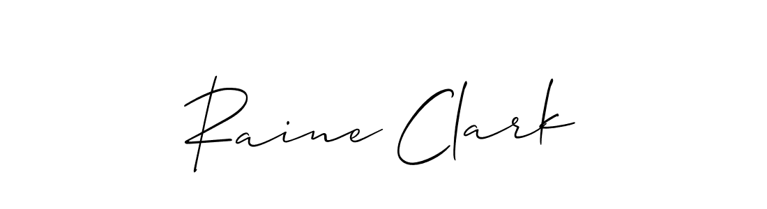 How to Draw Raine Clark signature style? Allison_Script is a latest design signature styles for name Raine Clark. Raine Clark signature style 2 images and pictures png