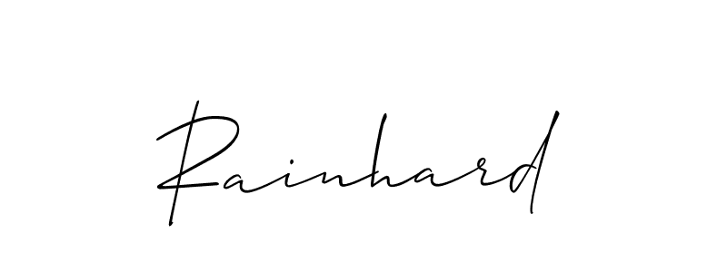 Also we have Rainhard name is the best signature style. Create professional handwritten signature collection using Allison_Script autograph style. Rainhard signature style 2 images and pictures png