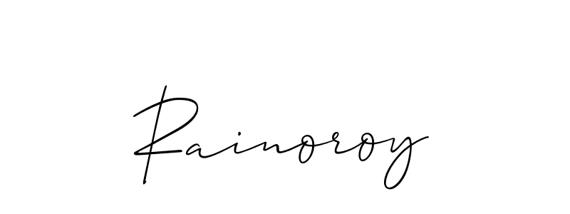 Create a beautiful signature design for name Rainoroy. With this signature (Allison_Script) fonts, you can make a handwritten signature for free. Rainoroy signature style 2 images and pictures png